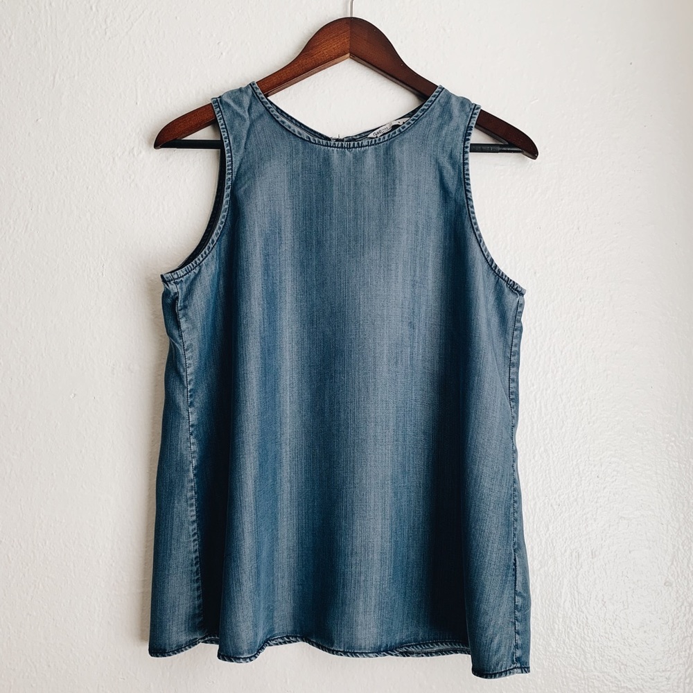 Gap Chambray Sleeveless Tank
